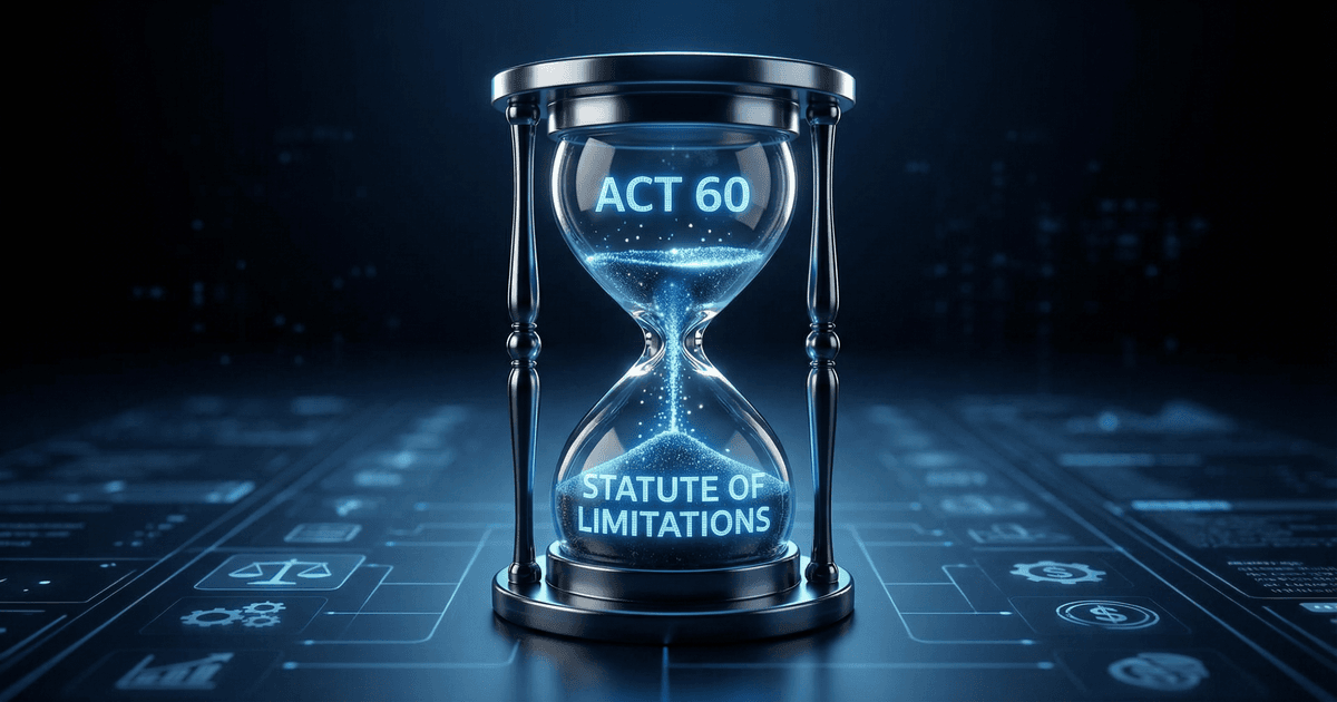 Understanding the Act 60 Statute of Limitations